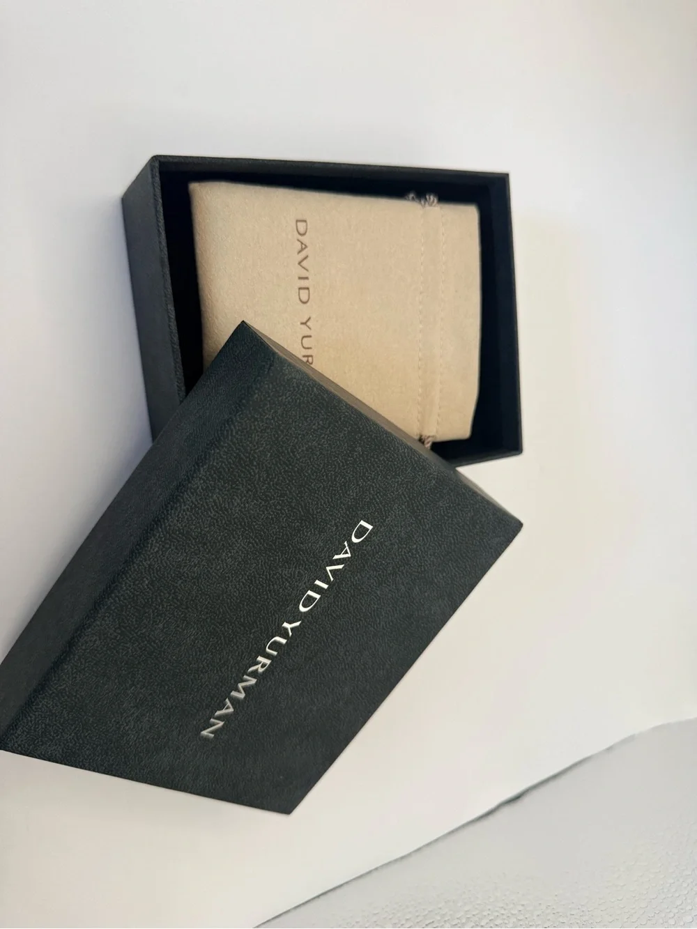 David Yurman 7mm Silver & 14k Gold Cable Bracelet Black Onyx New